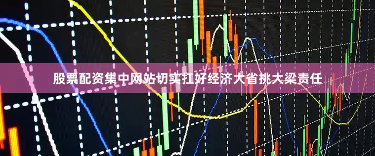 股票配资集中网站切实扛好经济大省挑大梁责任